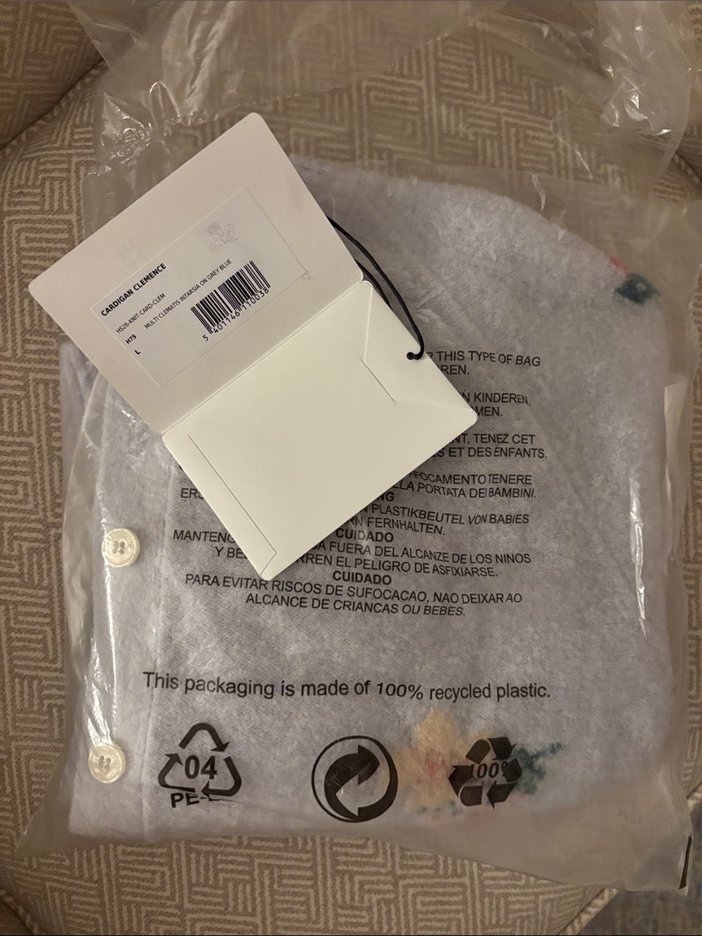 BERNADETTE cardigan clemence BLUE-GREY